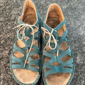 Naot Teal Sandals Comfortable Stylish Design